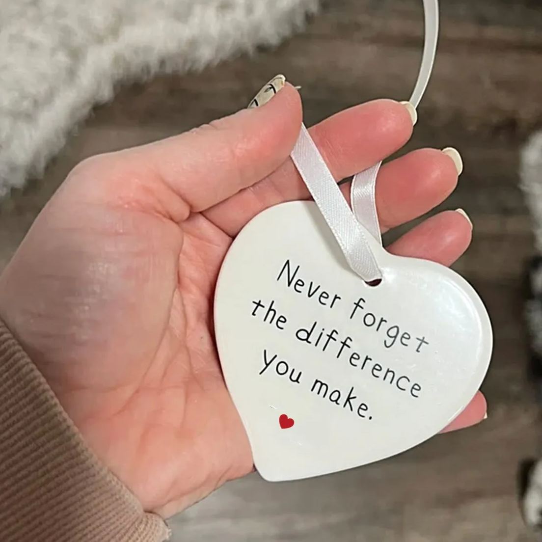 Thank You Christmas Ceramics Ornament