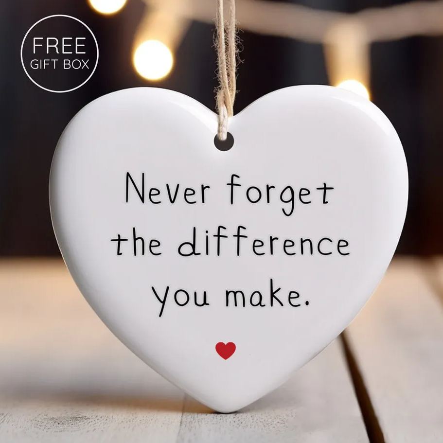 Thank You Christmas Ceramics Ornament
