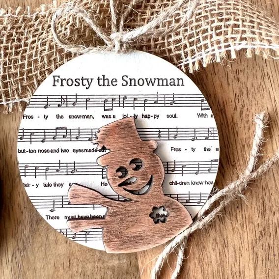 🎅Music Sheet Nativity Ornament