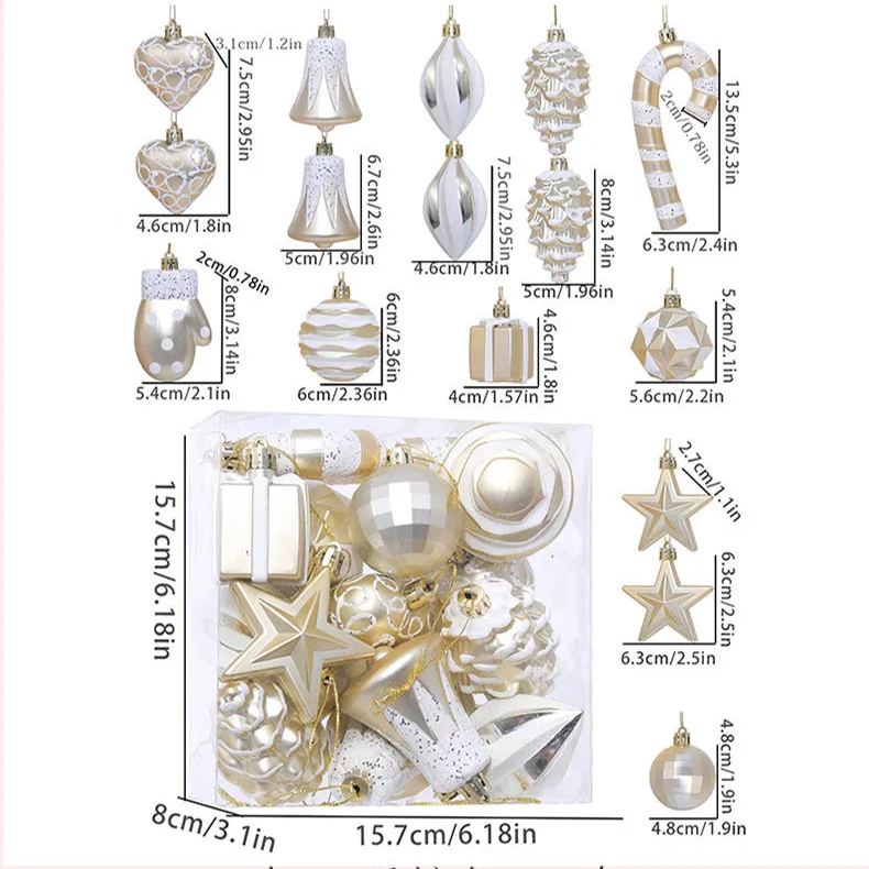 16Pcs Christmas Ornaments Balls Set