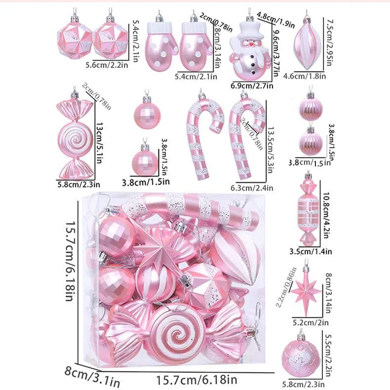 16Pcs Christmas Ornaments Balls Set
