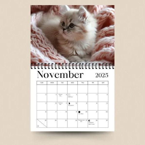 Calendrier Chat 2025