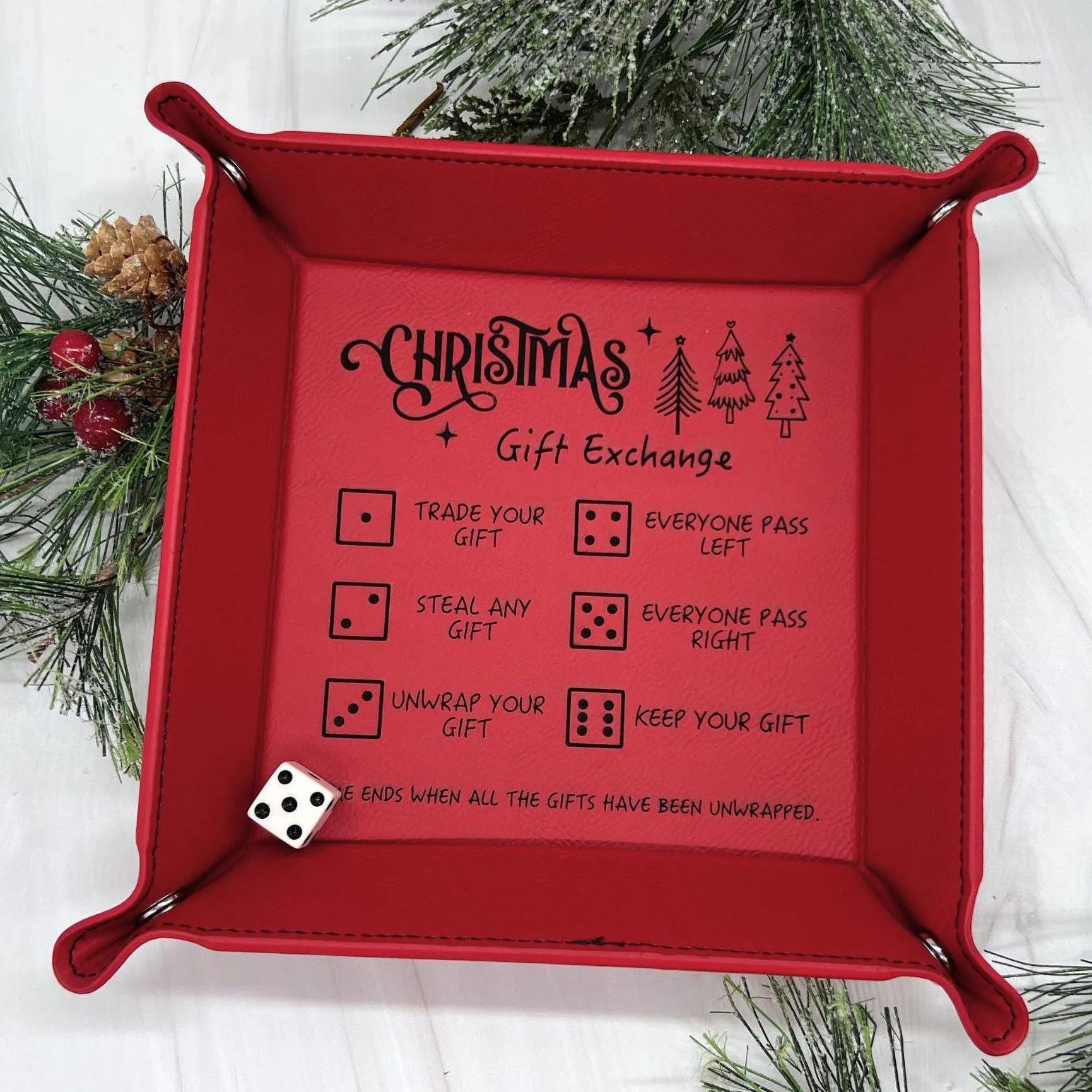🎲Christmas Dice Tray for Gift Exchange Games🎁