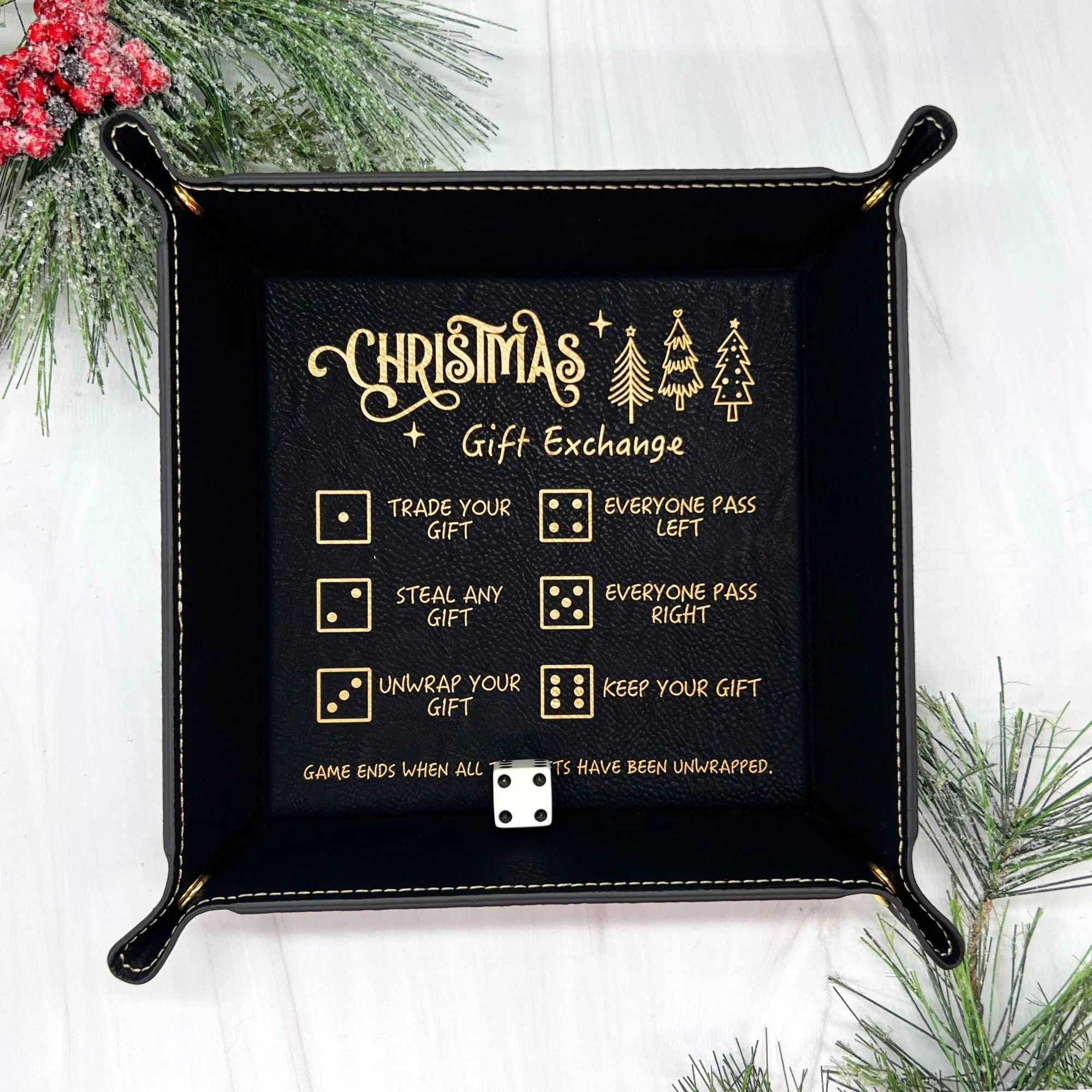🎲Christmas Dice Tray for Gift Exchange Games🎁
