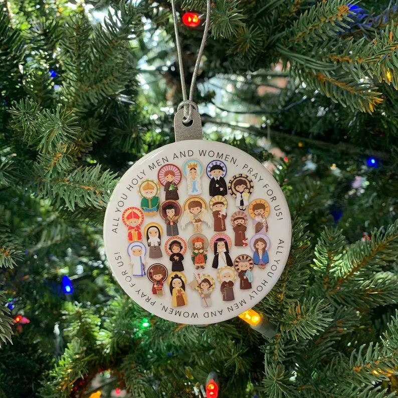 Catholic Saints Christmas Ornament