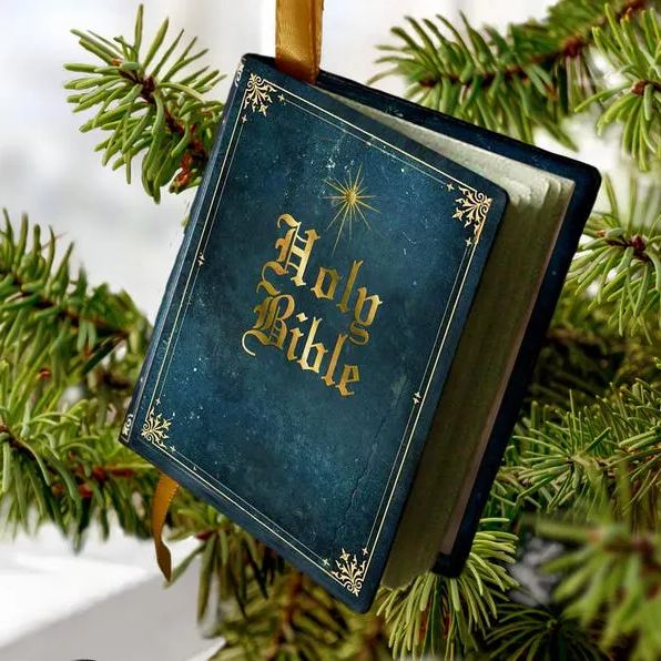 Miniature Bible Christmas Ornament