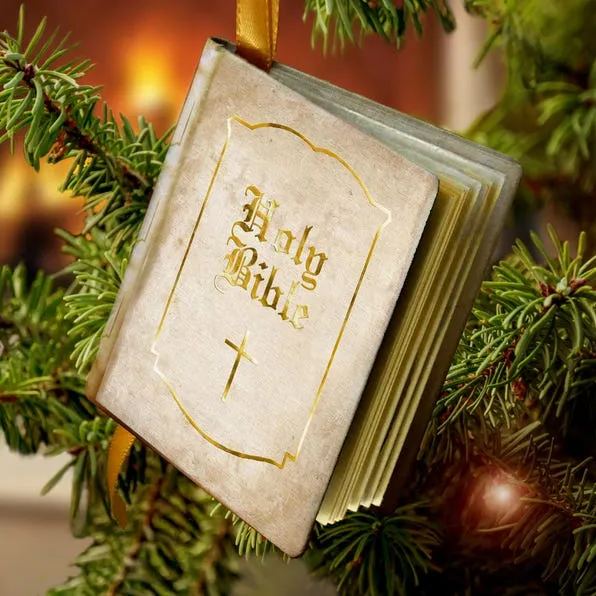 Miniature Bible Christmas Ornament