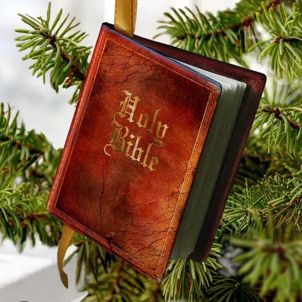 Miniature Bible Christmas Ornament