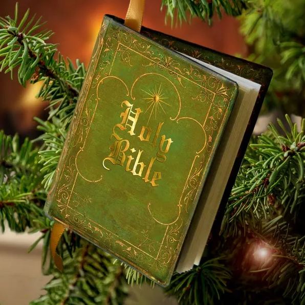 Miniature Bible Christmas Ornament