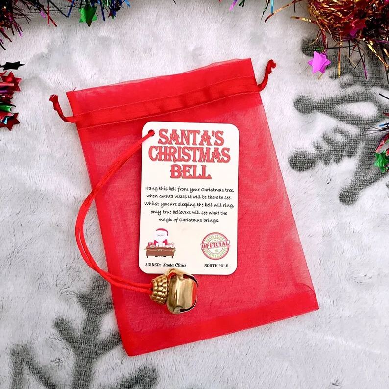 Santa Bell Christmas Eve Box Filler Kids Gift