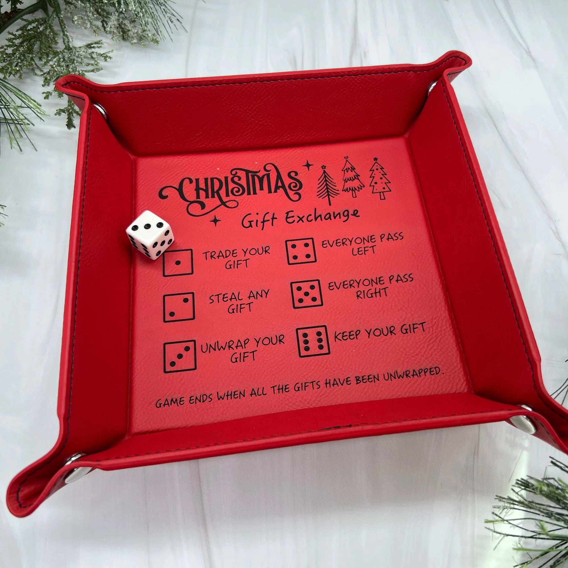 🎲Christmas Dice Tray for Gift Exchange Games🎁