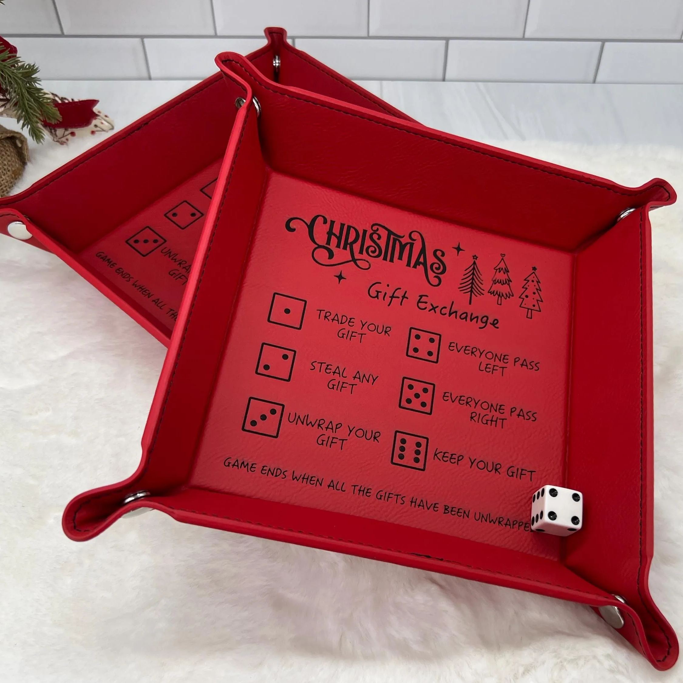 🎲Christmas Dice Tray for Gift Exchange Games🎁