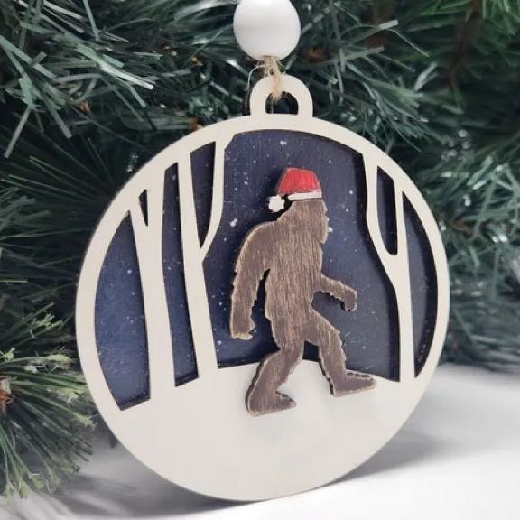 Bigfoot Christmas Ornament