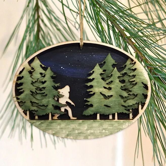 Bigfoot Christmas Ornament