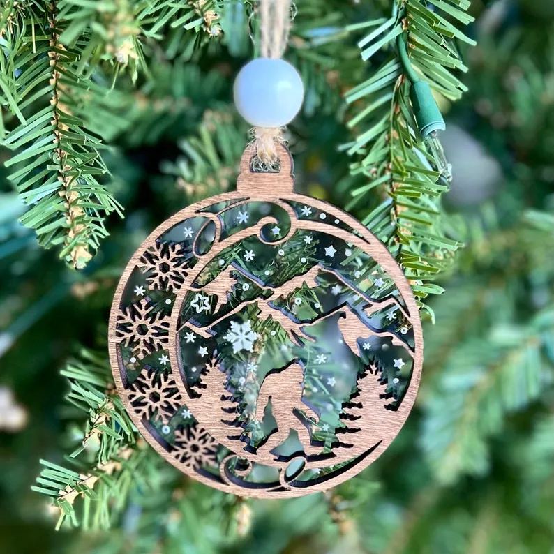 Bigfoot Christmas Ornament
