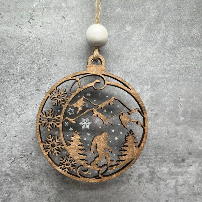 Bigfoot Christmas Ornament