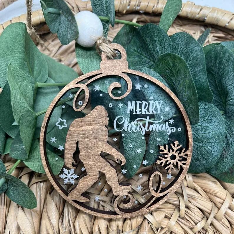 Bigfoot Christmas Ornament