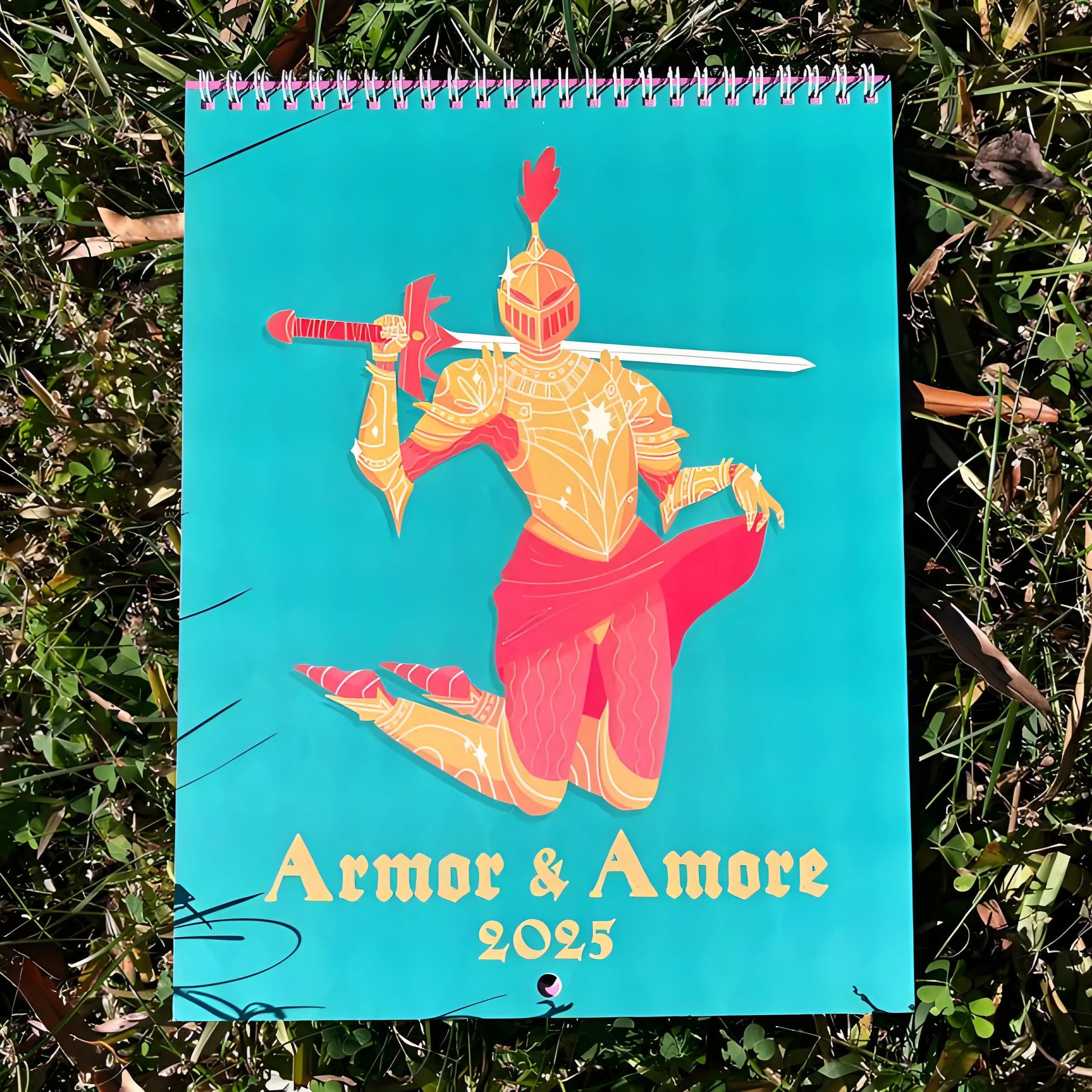 Armor & Amore: Pin Up Knight 2025 Wall Calendar