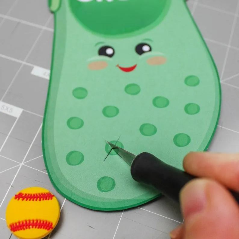 Shoe Charm Valentine Card