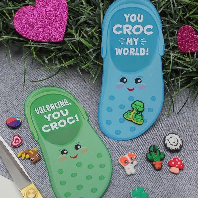 Shoe Charm Valentine Card