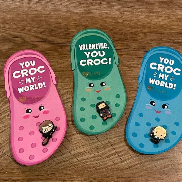 Shoe Charm Valentine Card