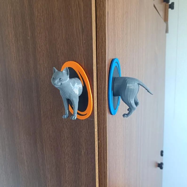 3D printed Portal Cat
