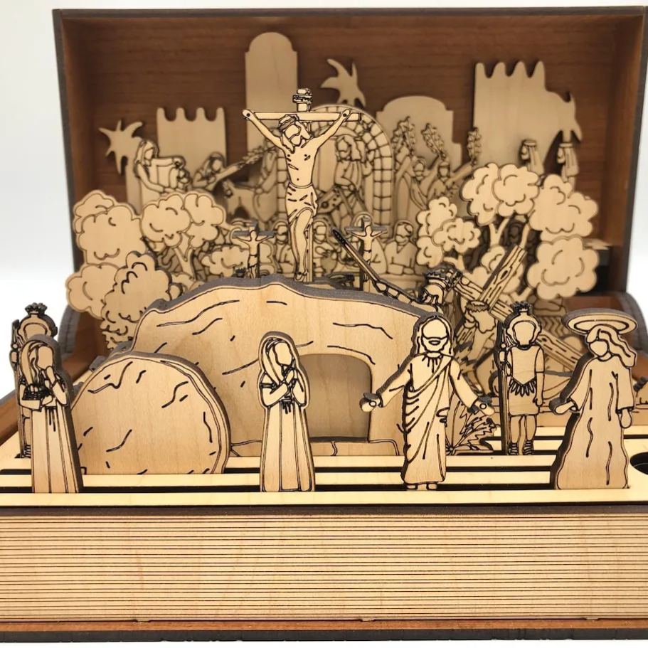 DIY Easter Holy week Book Playset