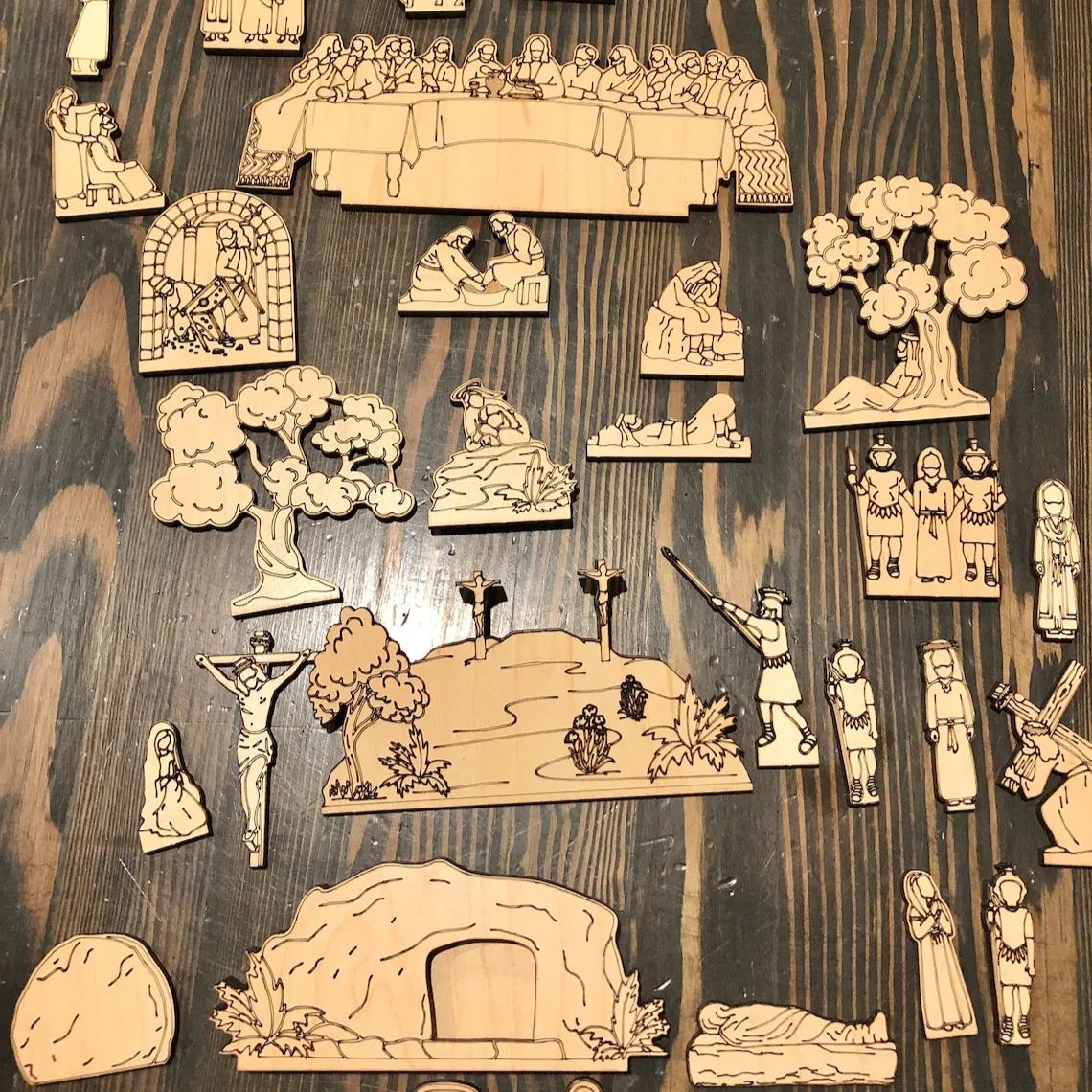 DIY Easter Holy week Book Playset