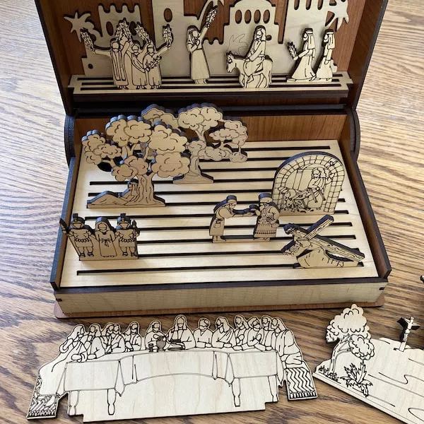 DIY Easter Holy week Book Playset