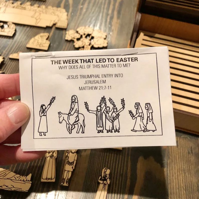 DIY Easter Holy week Book Playset