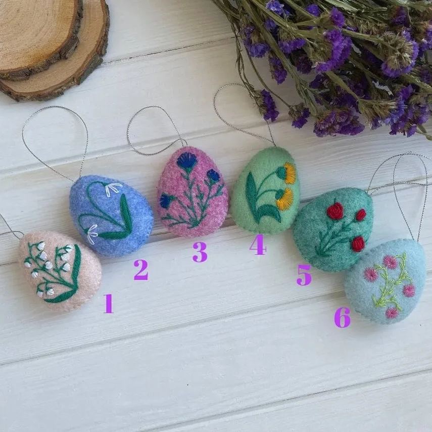 Felted Easter Eggs