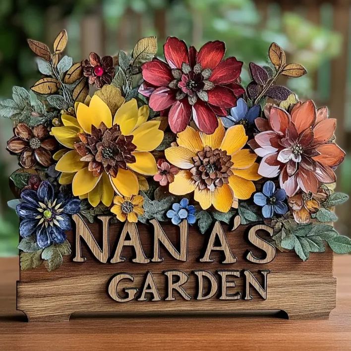 🌺Wooden Floral Decor