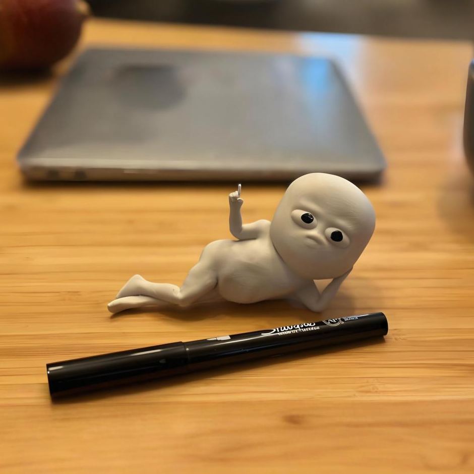 Fun Guy Lying Down Figurine