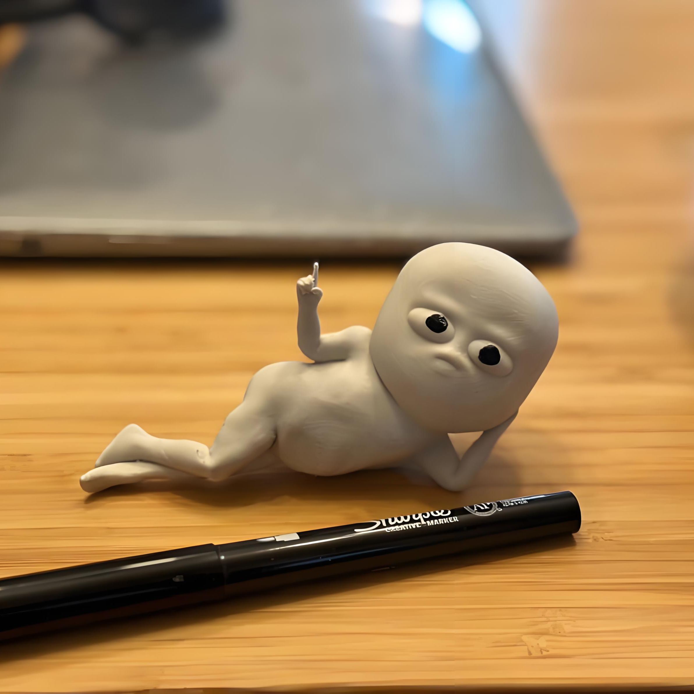 Fun Guy Lying Down Figurine