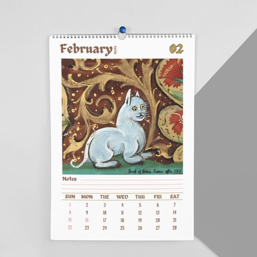 ​​Ugly Medieval Cats 2026 Wall Calendar​