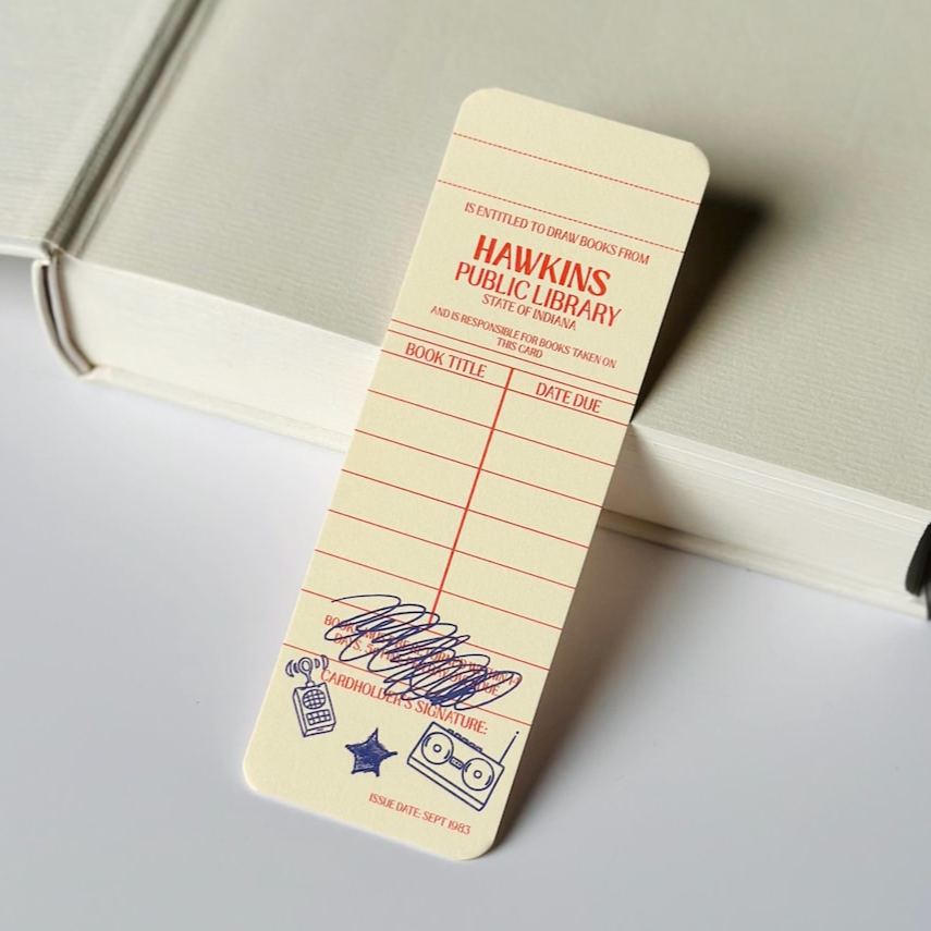 Hawkins Library Bookmark Card