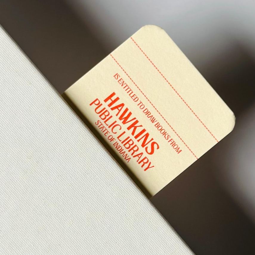 Hawkins Library Bookmark Card