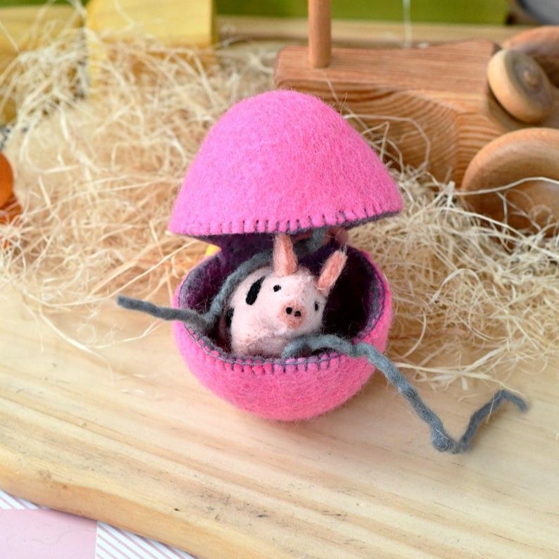 Surprise Easter Egg from Wool Felt