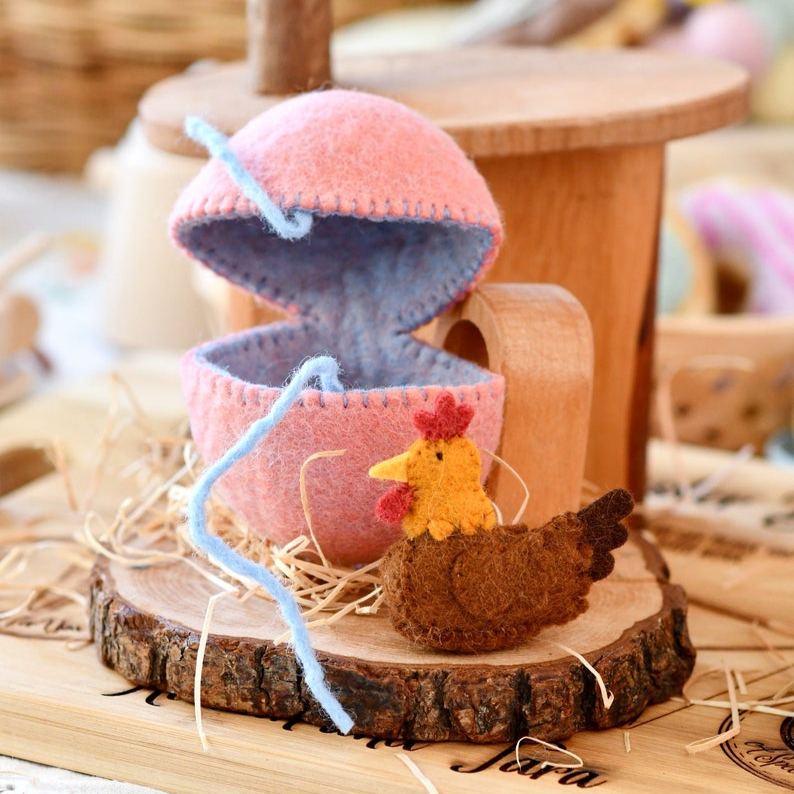 Surprise Easter Egg from Wool Felt