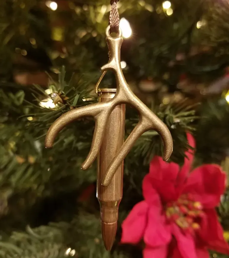 Bullet and Antler 2023 Christmas Tree Ornament Hunting image 7