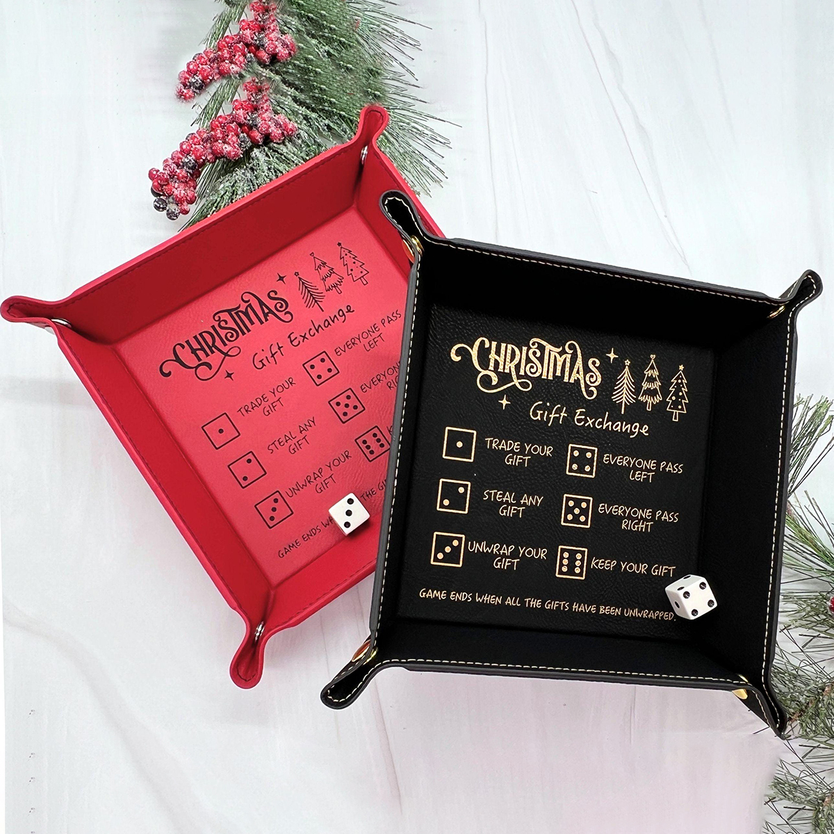 🎲Christmas Dice Tray for Gift Exchange Games🎁