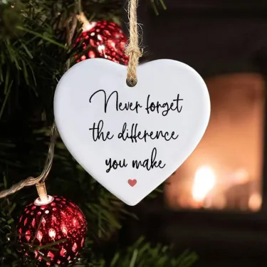 Christmas Heart Hanging Ornament🎅