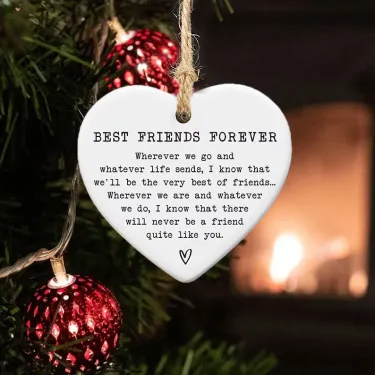 Christmas Heart Hanging Ornament🎅