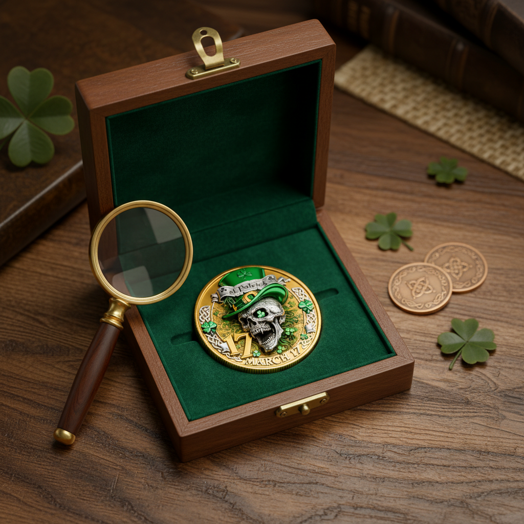 🏆 Flash Sale 60% OFF🍀 St. Patrick’s Day Irish Lucky Skull Coin