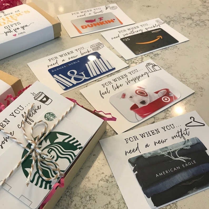 Mother's Day Gift Card Care Package