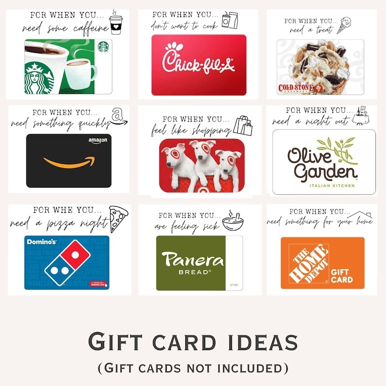 Mother's Day Gift Card Care Package