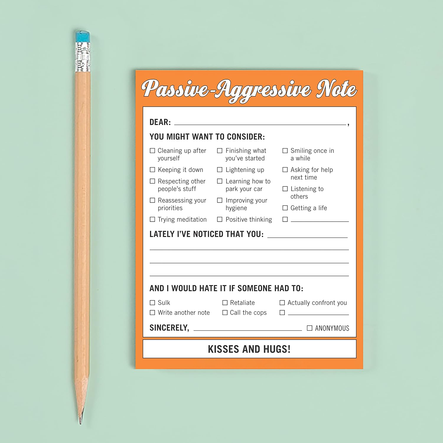 😲 WTF Notes Nifty Note Checklist Memo Pad