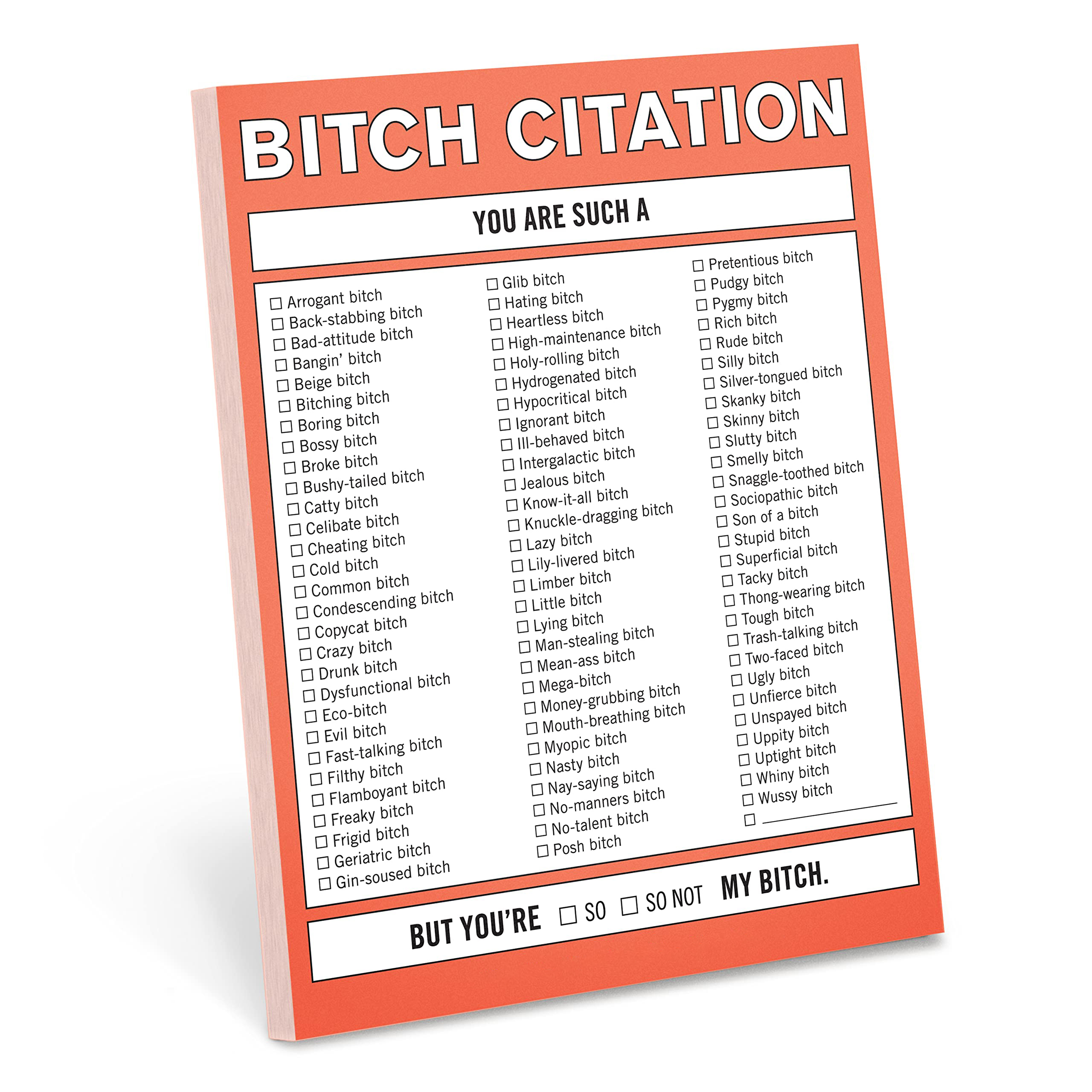😲 WTF Notes Nifty Note Checklist Memo Pad