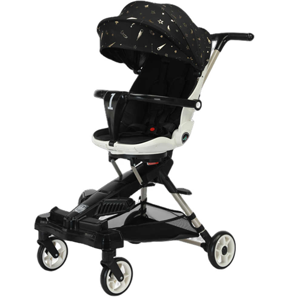 2024 New High-end Four-wheel Baby Stroller Ultra-light Folding Baby Girl Strollers