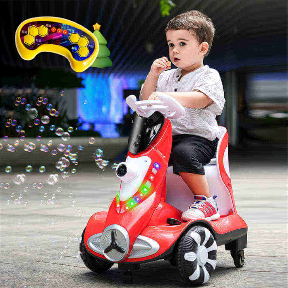 2024 New 2-6 Year Old Children's Electric Car Remote Control Toy Car Baby Four-wheel Drift Car